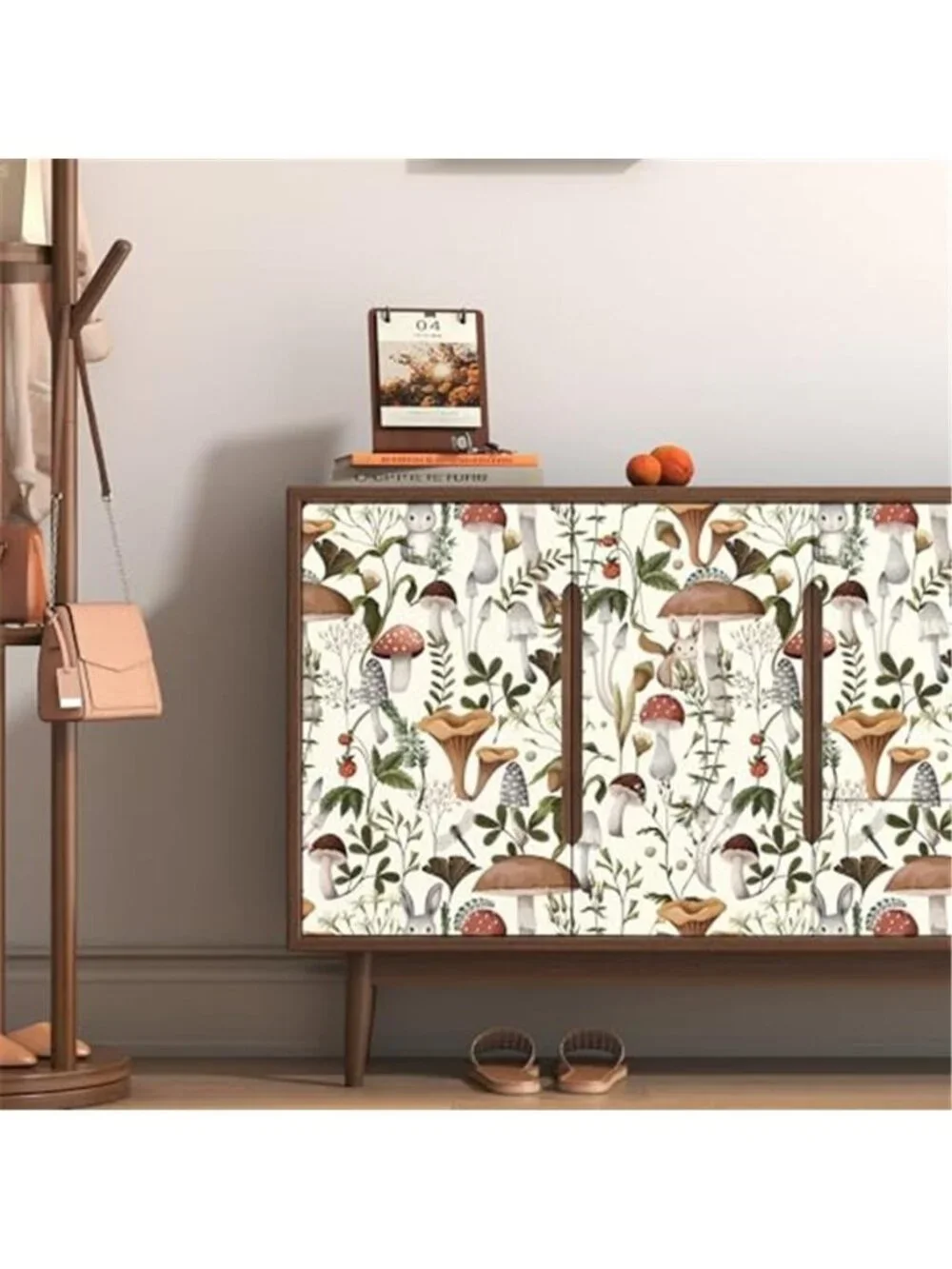 Boho Mushroom Peel And Stick Wallpaper Removable Contact Paper Forest Decor